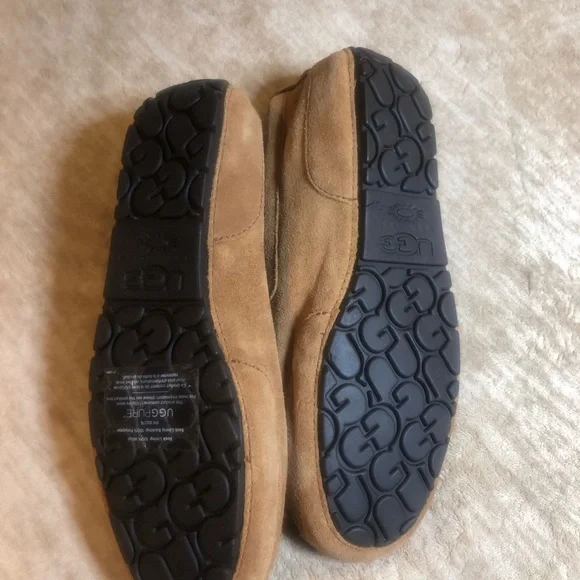 UGG Australia ‘Boylan’ Tassel Loafer Slippers Chestnut Suede Mens 10M - Picture 6 of 7